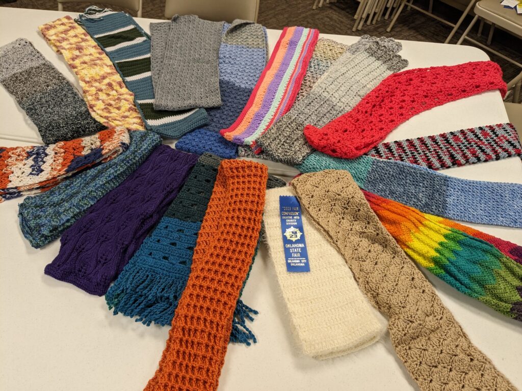 photo of 19 scarves